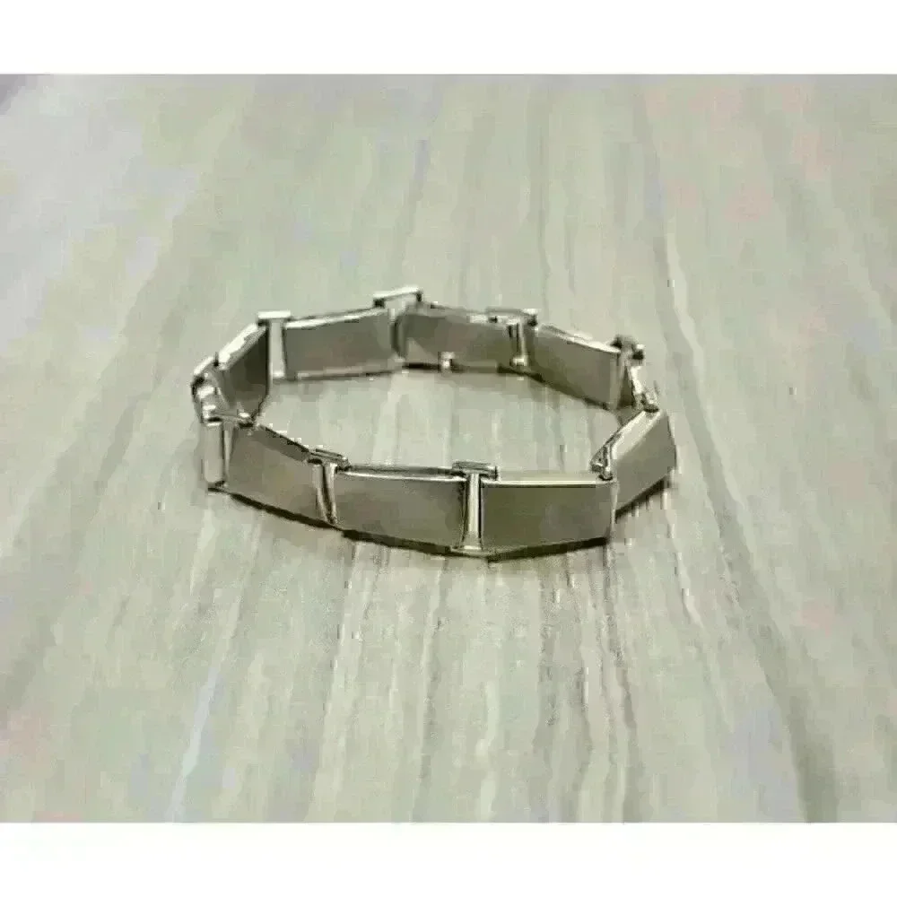 Tiffany & Co Sterling Silver Gehry Torque Link Bracelet Mens 8.5